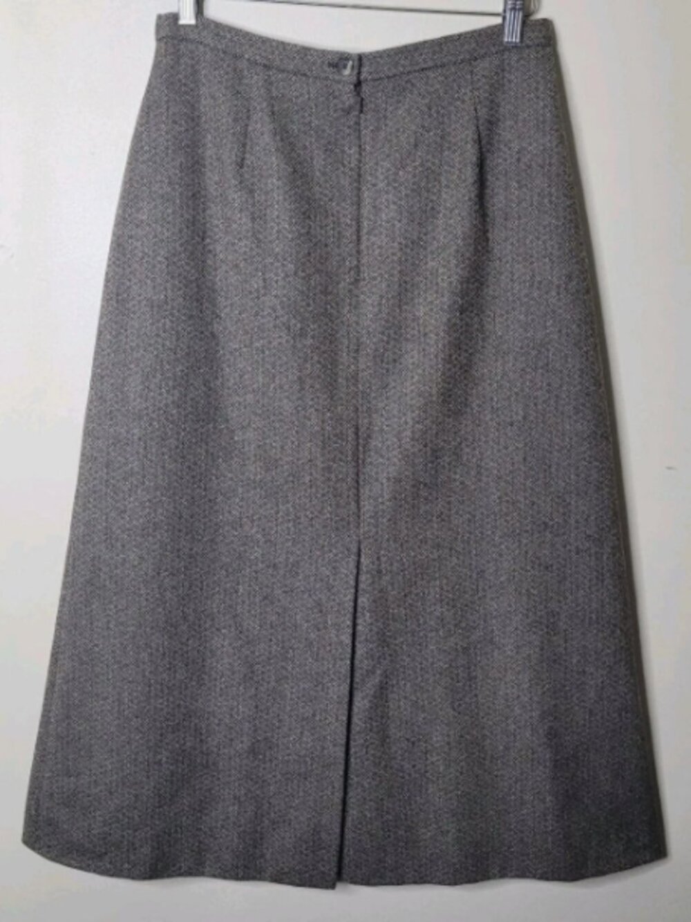 Vintage Laura Ashley Pure New Wool A-Line Midi Skirt 29" Waist - Picture 6 of 10